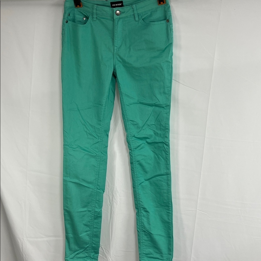 Joe Boxer green skinny jeans size 5 mid rise